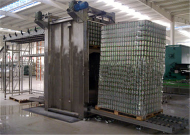 Food Packaging Glass Bottle Depalletizer , Smooth Bottle Depalletizer Machine